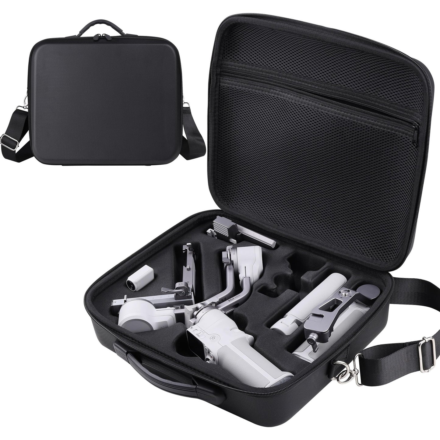 RS 4 Carrying Case, Waterproof Portable PU leather Storage Shoulder Bag Travel Case for DJI Ronin RS 4/ RS 4 Combo, 3-Axis Gimbal Lightweight Stabilizer and Accessories