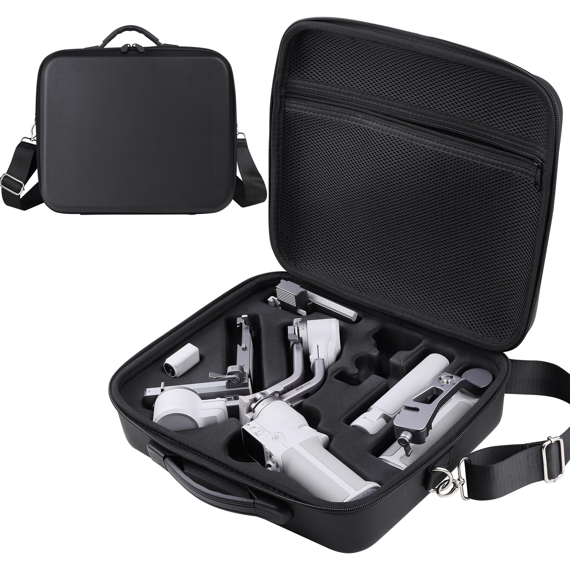 RS 4 Carrying Case, Waterproof Portable PU leather Storage Shoulder Bag Travel Case for DJI Ronin RS 4/ RS 4 Combo, 3-Axis Gimbal Lightweight Stabilizer and Accessories